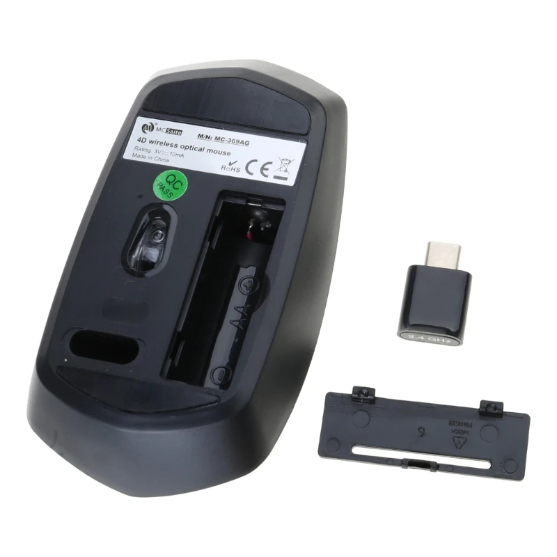 Беспроводная мышь Type C 2 адаптер Type-C тихие беспроводные мыши подходящие для