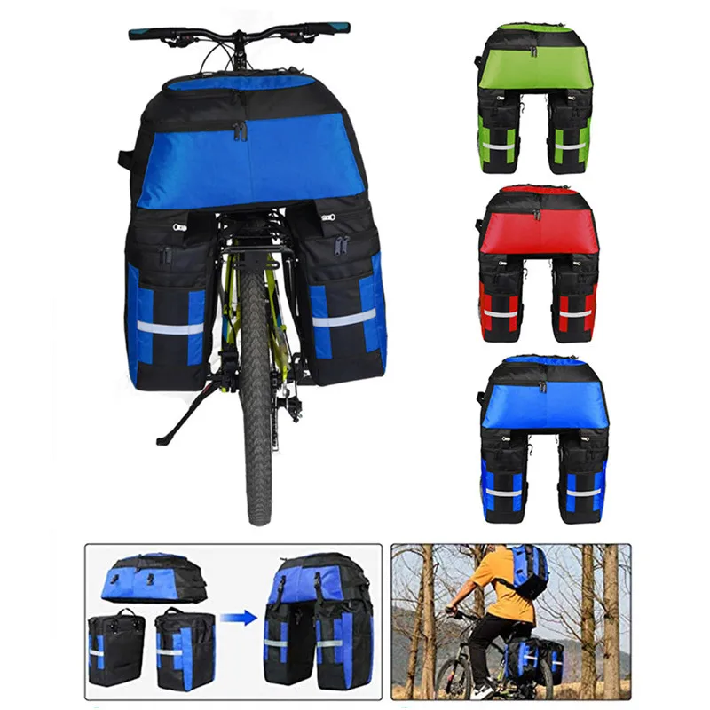 

Bike Trunk Bag Cycling Double Side Rear Rack Mountain Bicycle Tail Seat Pannier Pack Luggage Carrier Bike Bag MTB Accessories