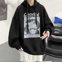 harajuku anime hoodie mens plus size printed top loose all match coat hooded sweater men hoodies japanese streetwear