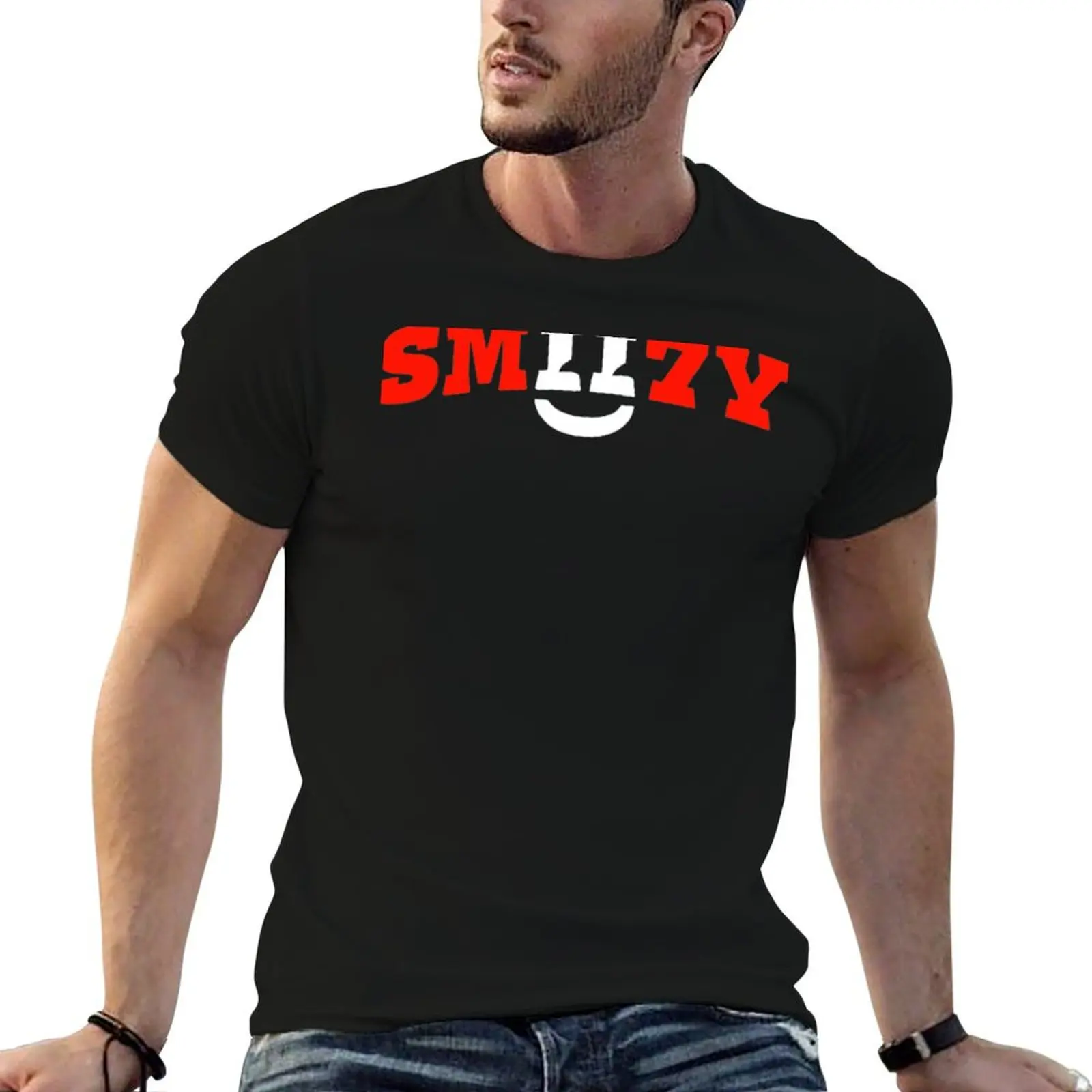 Фото Smii7y Merch Smii7y Классическая футболка с логотипом, футболки для мужчин, винтажная мужская футболка с рисунком, летняя футболка №1