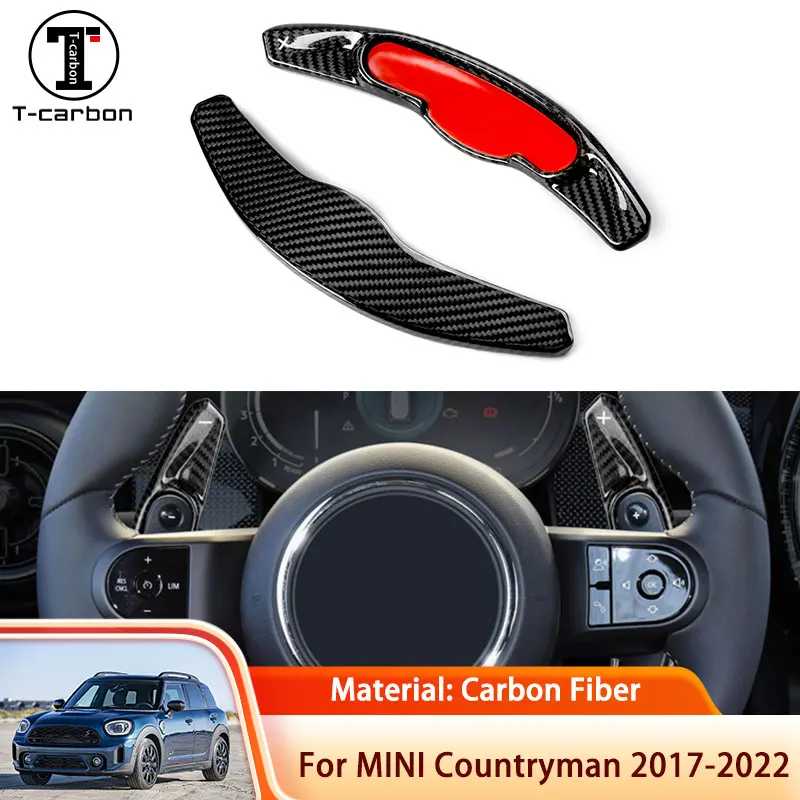 

Автомобильный удлинитель рулевого колеса из углеродного волокна для Mini Countryman Cooper S F60 2017 ~ 2022 наклейки для стайлинга автомобиля 2020 2021