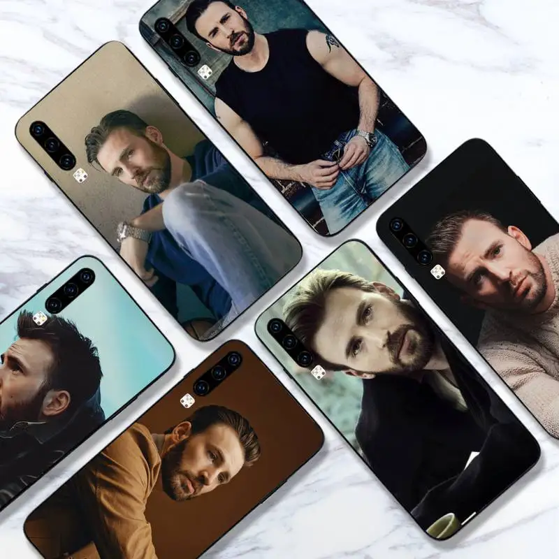 Chris Evans actor Phone Case For Huawei honor Mate 10 20 30 40 i 9 8 pro x Lite P smart 2019 Y5 2018 nova 5t