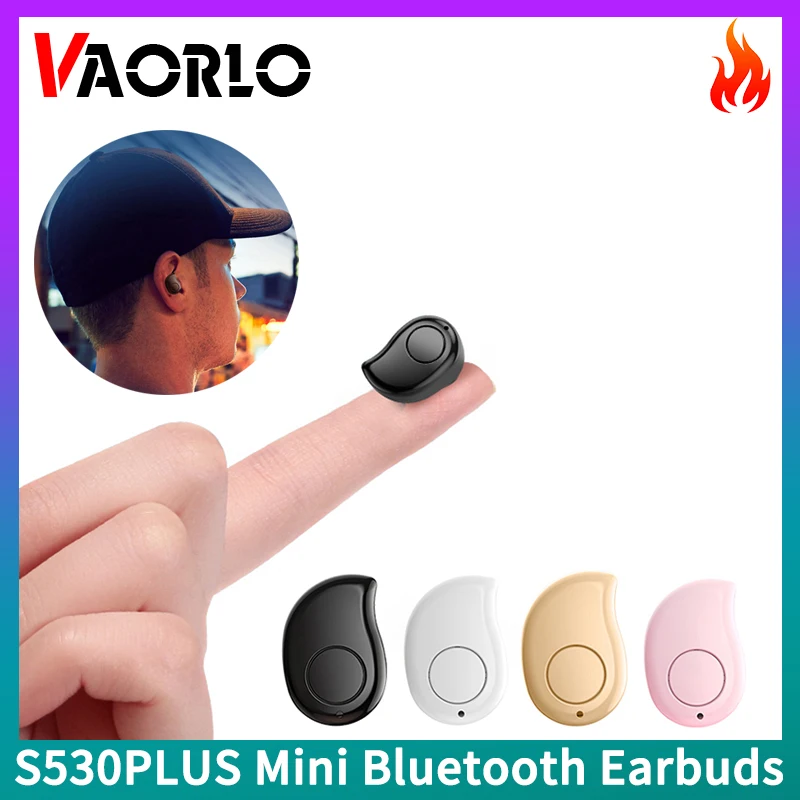 S530 Plus одиночный мини невидимый беспроводной Bluetooth 5 2 наушники с шумоподавлением в