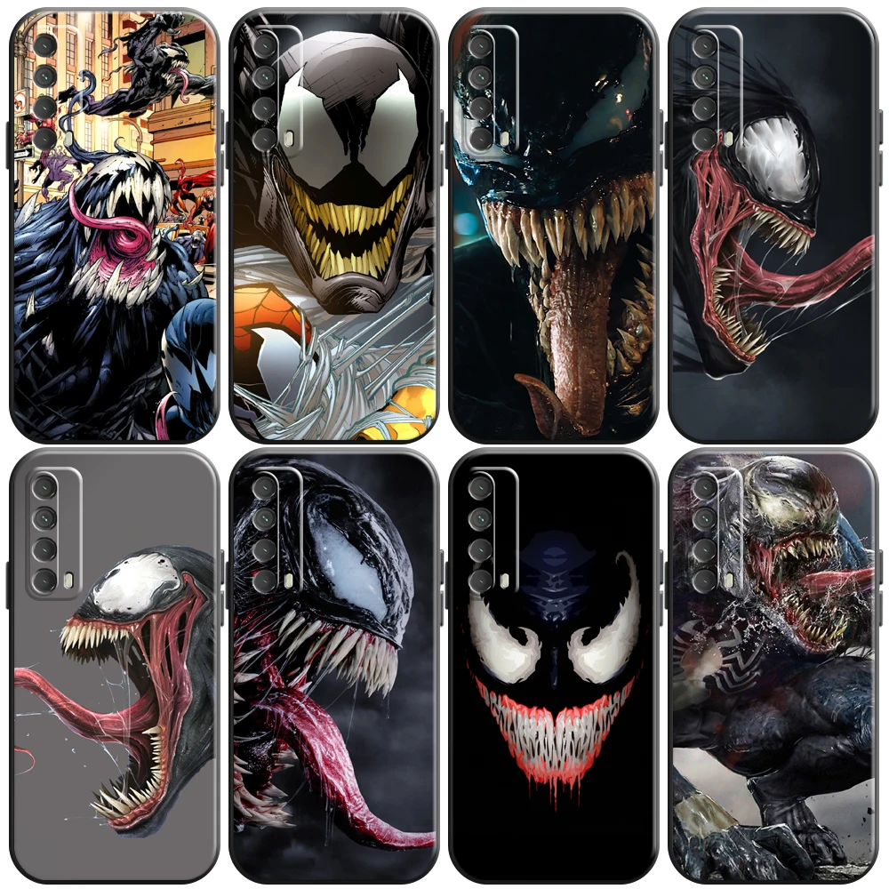 

Marvel Venom COOL Phone Case For Huawei Honor 7 8 9 7A 7X 8X 8C V9 9A 9X 9 Lite 9X Lite Liquid Silicon Funda Coque Carcasa