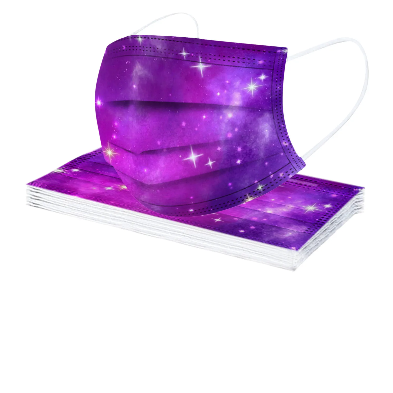 10PCS Adult Man Women Tie dye Plant Disposable Face masque 3Ply Ear Loop маски mascarilla Monder Scarf Halloween Cosplay MasK |