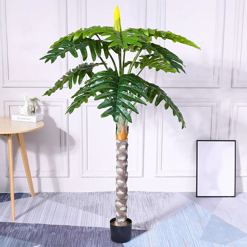 

Simulation Bonsai Fake Tree Green Plants Artificial Big Potted for Interior Home Office Hotel Photography Garden Diy Decoration