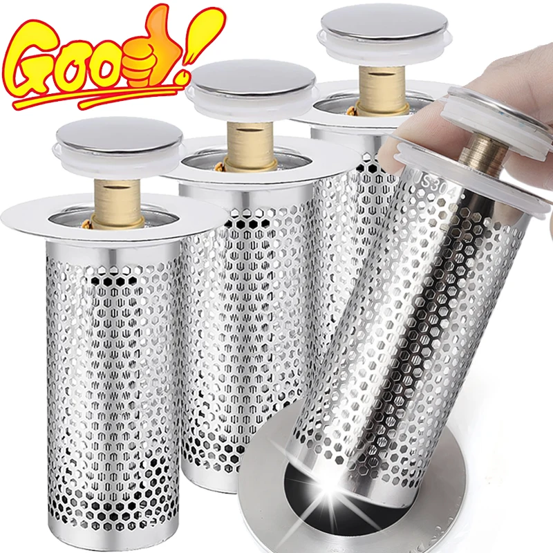 z filtrem odpływowym ze stali nierdzewnej filtr przeciwzapachowy umywalka Pop-Up Bounce Core сливная крышка со съемной