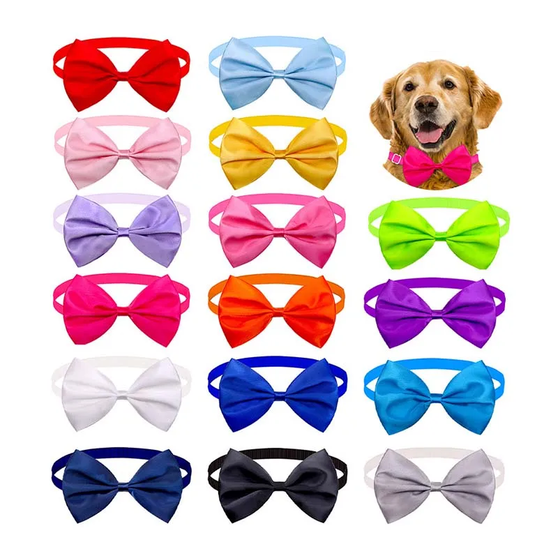 

5Pcs Pet Puppy Dogs Adjustable Cat Bow Tie Collar Necktie Bowknot Checkered Bowtie Wedding Decoration Accessories Party Gifts
