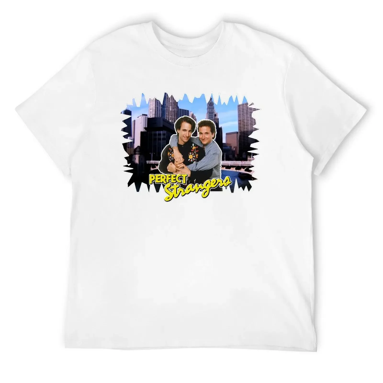 Футболка Perfect Strangers Larry Balki Retro Throwback Chicago skyline Tribute футболка с аниме облегающие