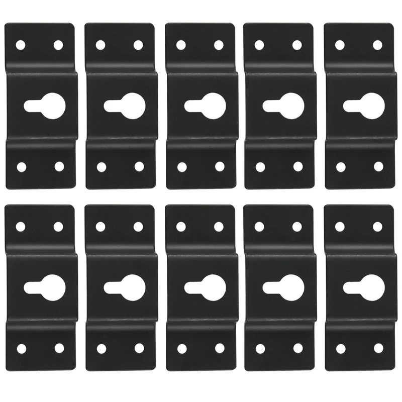 

DIY Audio Sound Box Speaker Wall Mount Iron Hook Hanger Plate 10PCS