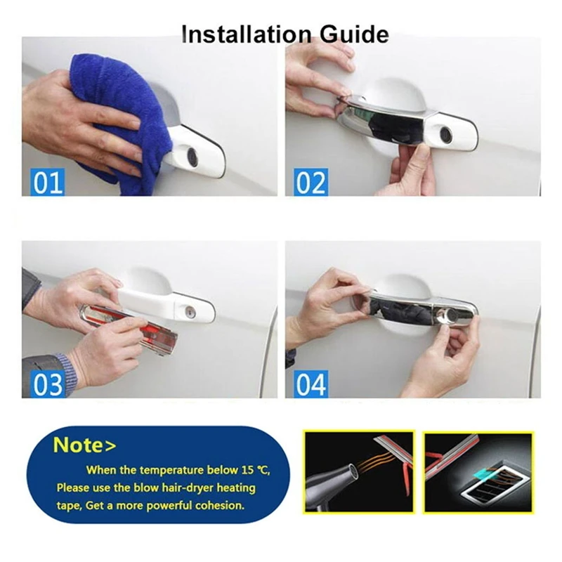 Хромированная накладка на дверную ручку для Ford Focus Mk2 Mk3 Escape Kuga C-Max S-Max Galaxy Mondeo Mk4