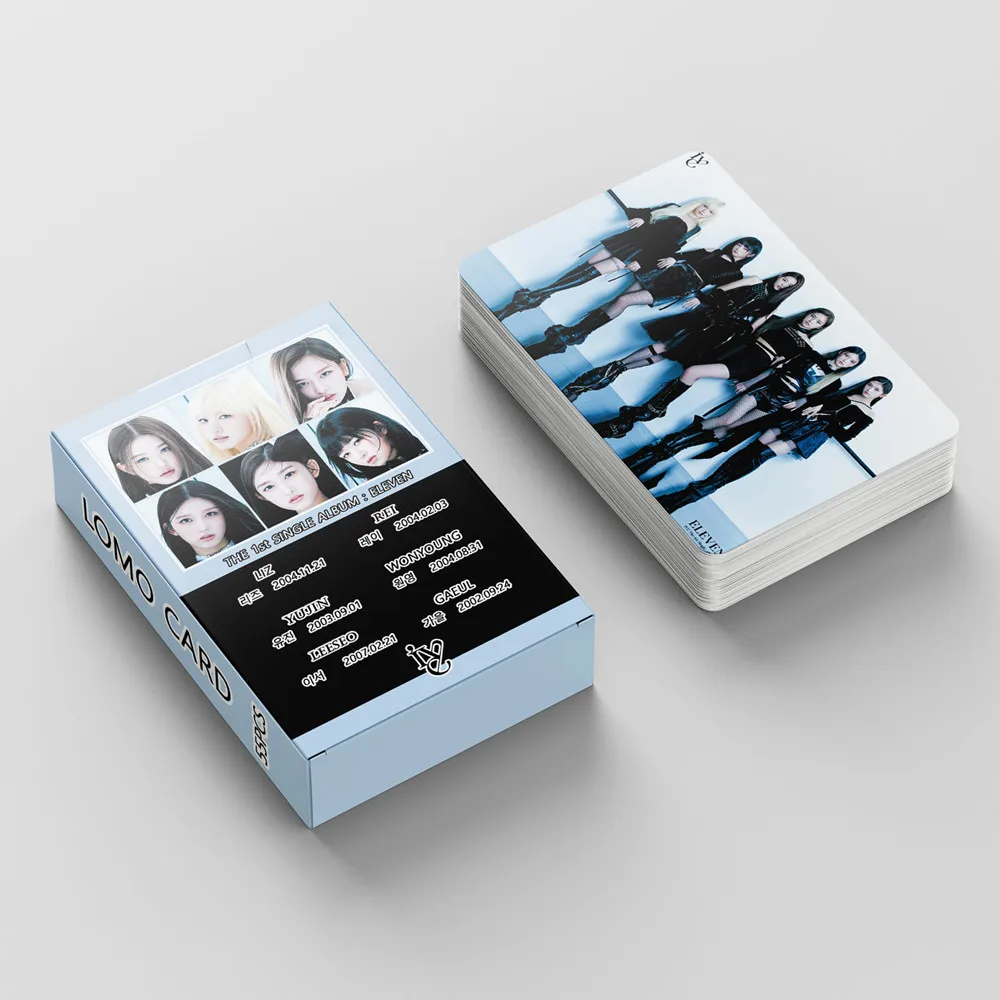 

55Pcs/Set Wholesale IVE Photocard New Album ELEVEN Postcard Lomo Card Photo Print Cards Poster Picture Fans Gifts Collection
