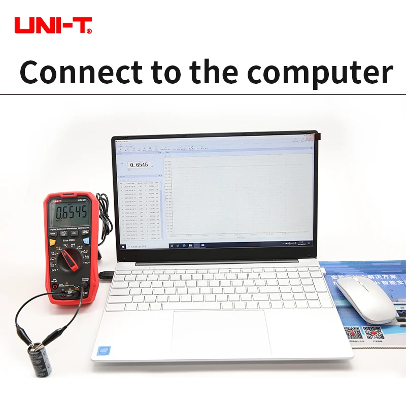UNI-T ручной профессиональный цифровой мультиметр тестер UT61B + UT61E UT61D блок True RMS