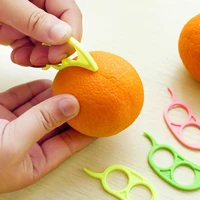 safe durable orange plastic easy slicer peeler remover opener kitchen accessories knife cooking tool kitchen gadget tool