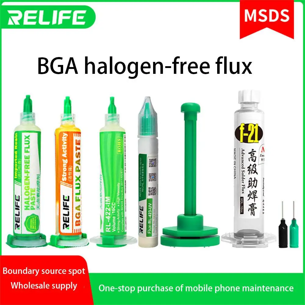 

Флюс RL-420/421/422/423 моющееся паяльное масло для печатных плат, наконечник паяльника, канифоль, сварка, усовершенствованные масляные флюсы, паяльная паста BGA