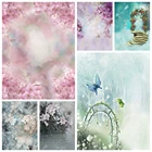 Laeacco детские розовые весенние цветы, акварельные Портретные узоры, фотофоны для фотостудии