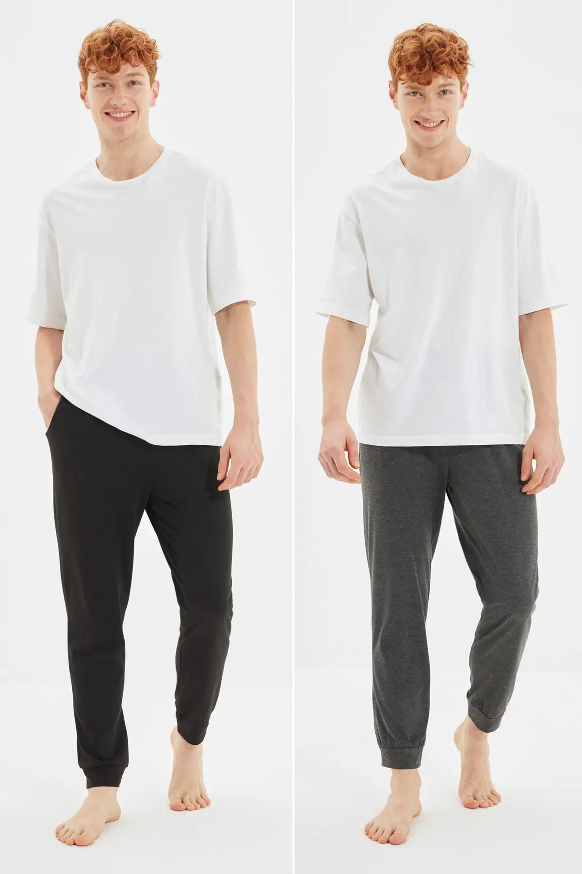 

Trendyol Male Regular Beli Wheel Jogger Pajama Bottoms TMNAW22PJ0016