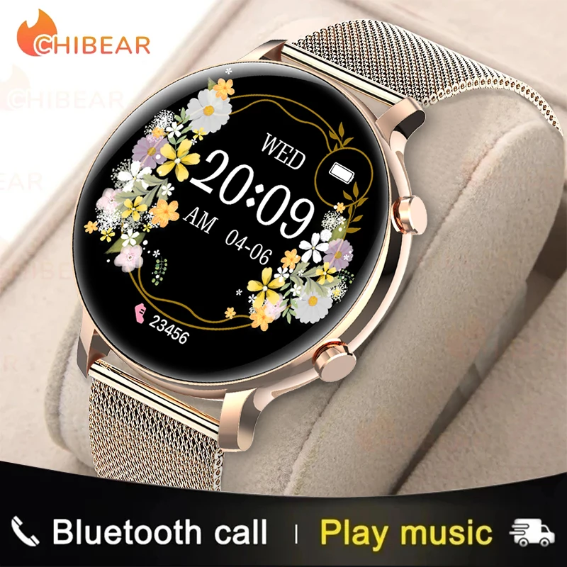 

ChiBear 2023 New Bluetooth Call Smart Watch Women ECG+PPG Smartwatch Fashion Sport Health Ladies Watch Waterproof Girl Bracelets