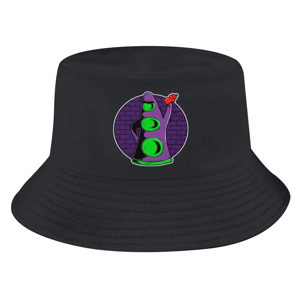 

Take on the World Cute Unisex Bucket Hats Day Of The Tentacle Game Hip Hop Fishing Sun Cap Fashion Style Designed