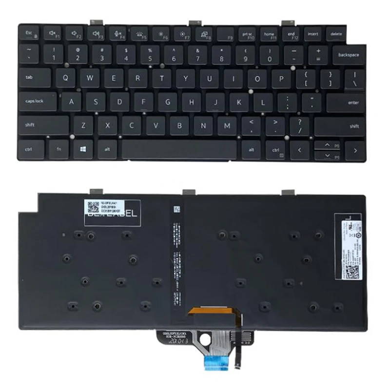 Arkadan aydınlatmalı klavye arkadan aydınlatmalı Dell latitude 7320 7310 için 2 in 1 5320 01828G CN-01828G İngilizce abd laptop klavye orijinal