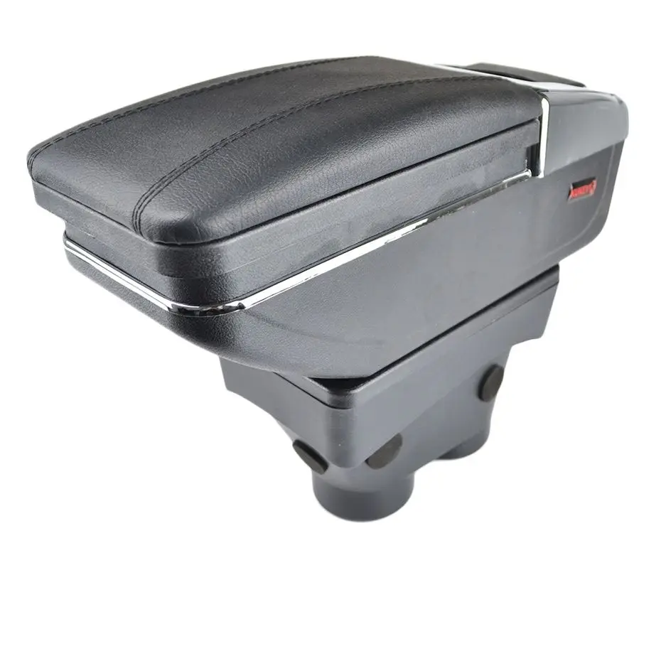 

Storage Box For Peugeot 208 2013 2014 2015 2016 2017 2018 Arm Rest Rotatable Armrest Black Leather
