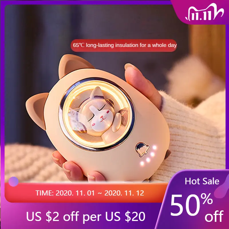 

Winter Mini Hand Warmer Heating Pad USB Rechargeable Handy Warmer Heater Pocket Mini Cartoon Pocket Cartoon Electric Heater War