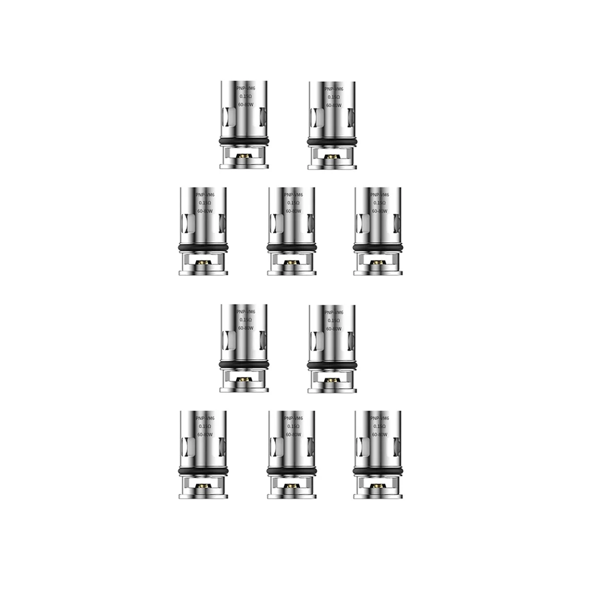 

10 Pcs PNP Evaporator Replacement Coil VM6 0.15Ohm PnP Coil for DRAG X/DRAG Max /ARGUS Pro /ARGUS X /ARGUS GT