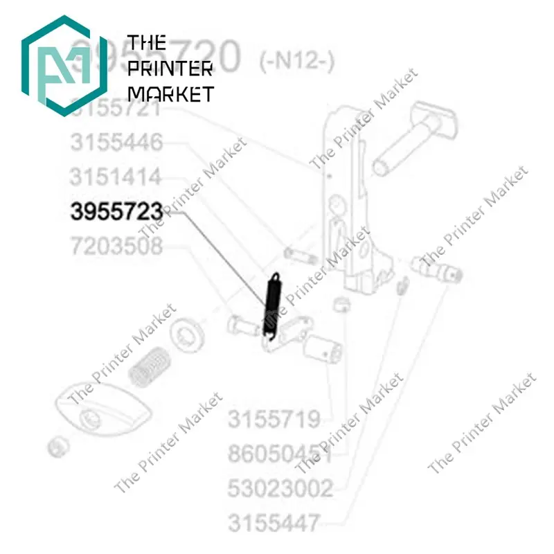 

3955723 компрессионная пружина для хохнера ST43, детали хохнера