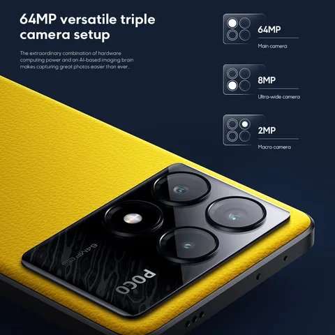 Смартфон POCO X6 Pro 5G, глобальная версия, размер 8300-ультра, 6,67 дюйма, точечный AMOLED-дисплей, 64 МП, NFC