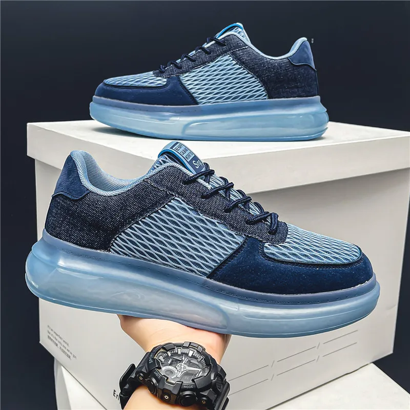 

Fujeak Breathable Mesh Vulcanized Shoes Fashion Casual Shoes Non-slip Sneakers Comfortable Shoes Trendy Men's Shoes Plus Size