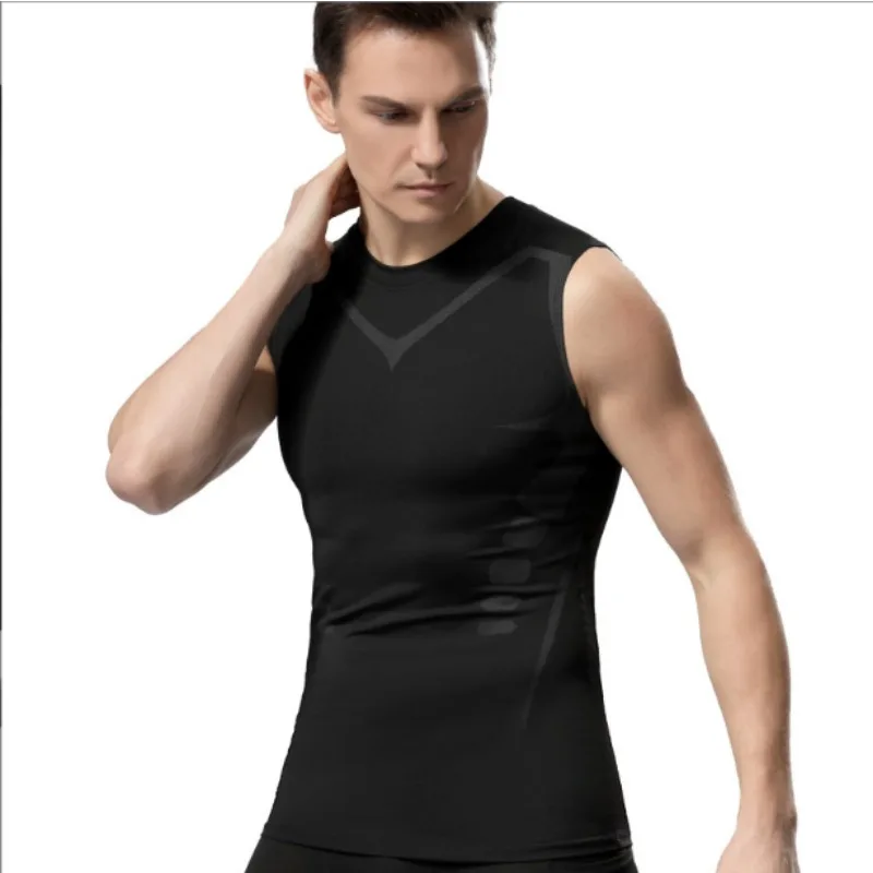 

Jeansian Sport Tank Tops Men's Tanktops Sleeveless Shirts Running Gym Clothing Men Workout Fitness Slim Compression Ropa Hombre