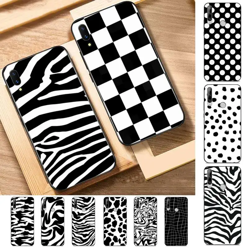 

Black and white Dalmatian Cow zebra Phone Case for Huawei Y 6 9 7 5 8s prime 2019 2018 enjoy 7 plus