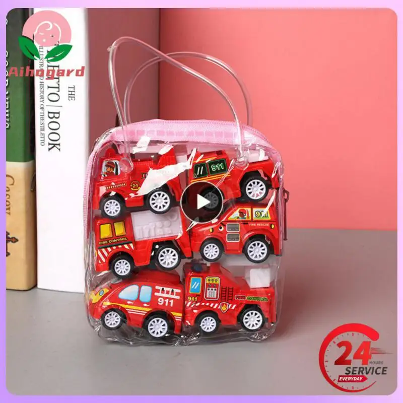 

Fire Truck Three Types Of Vehicles Car Model Toy Car Suit Kid Toys Inertial Taxi High Quality Durable Engineering Vehicle Abs