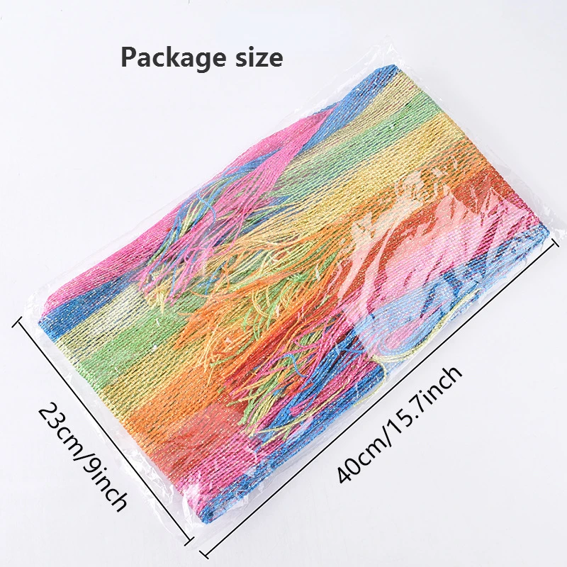 Радужные сетчатые шали Heitou для женщин