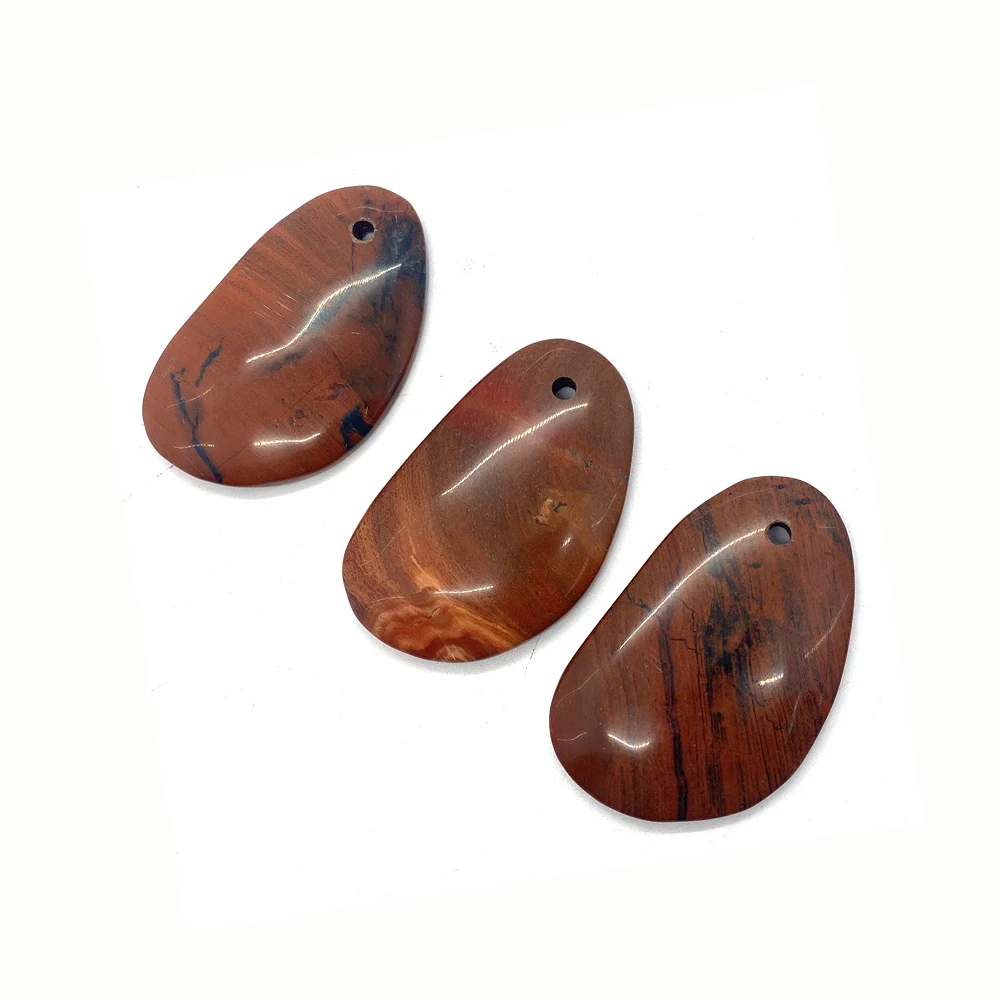 

Natural Stone Redstone Pendant Irregular Energy Gem Charms for Jewelry DIY Necklace Earrings Making Agate Accessories 1pcs