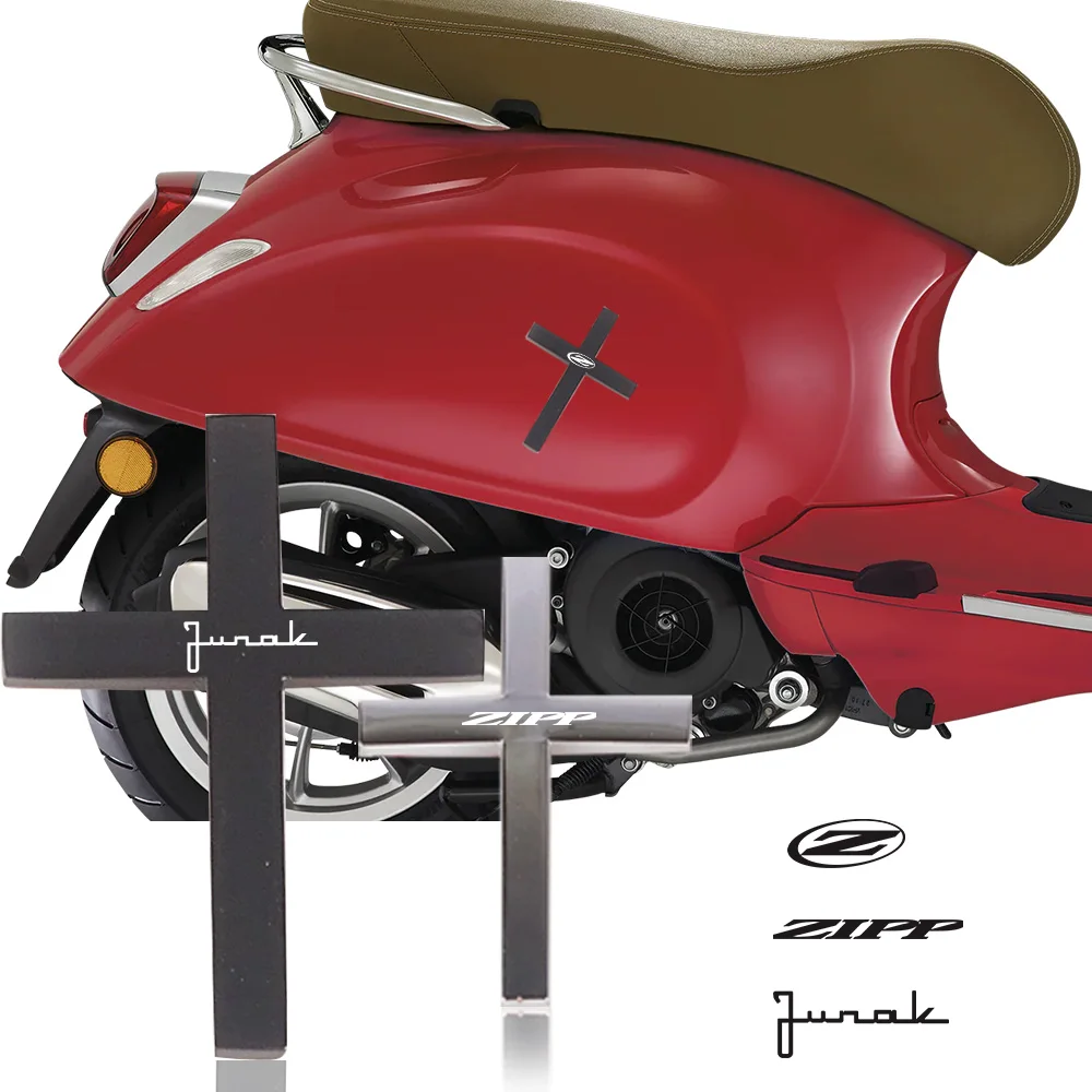 3D металлические наклейки на скутер с изображением Иисуса и Креста, наклейки на мотоцикл, задняя часть для алмоза Junak M14 125 M12 607 106 108 104 Zipp