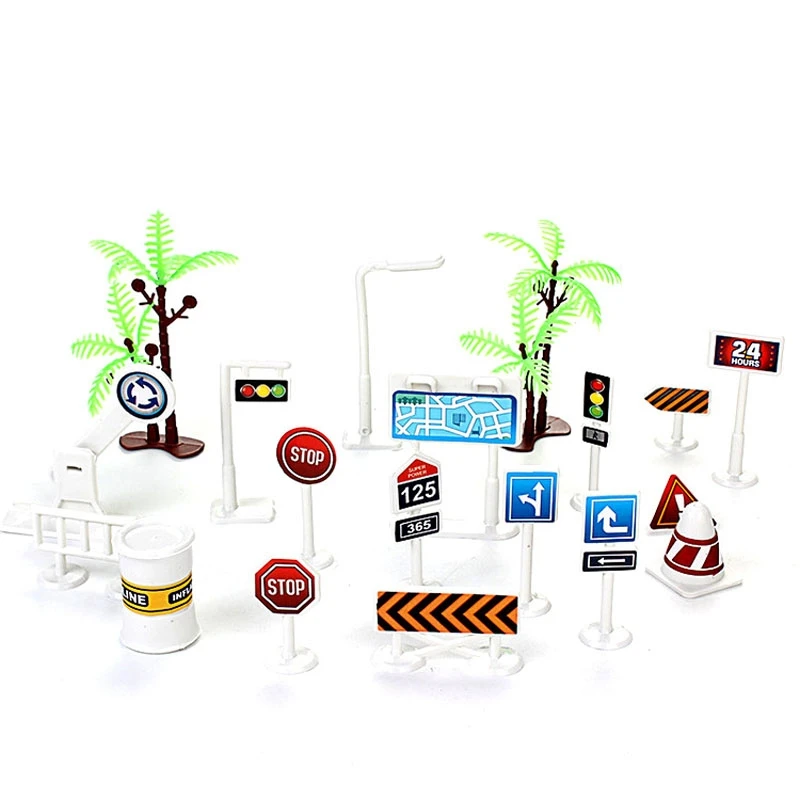 

Детский светофор ToyTraffic Signal Light Model Toys Раннее образование Playset для детей Малыш с 19 шт. Дорожные аварии