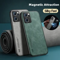 for oppo find x5 lite 5g case ultra thin magnetic matte leather cover for find x5lite light 2022 cph2371 6 43 findx5 lite
