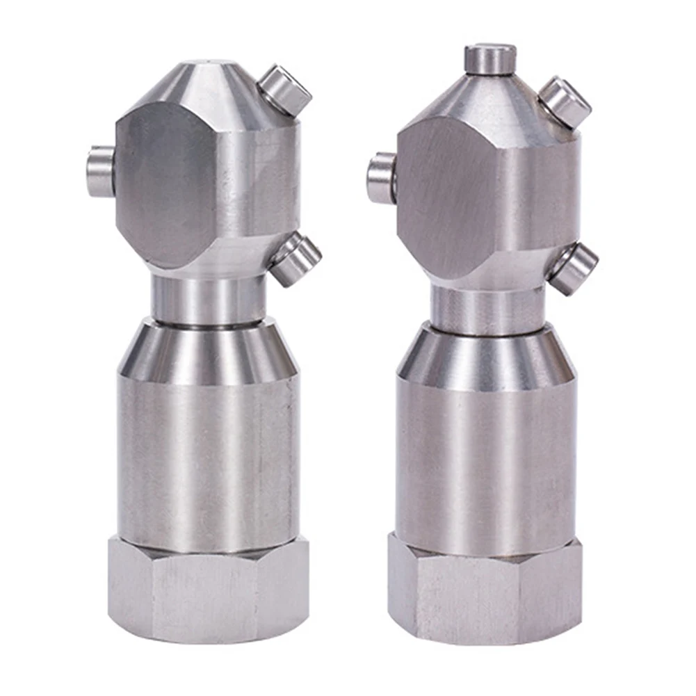 

360 Degree Stainless Steel Rotating Tank Washing Spray Nozzle Cleaning Nozzle Garden Watering System Buildings Hogar Plantas