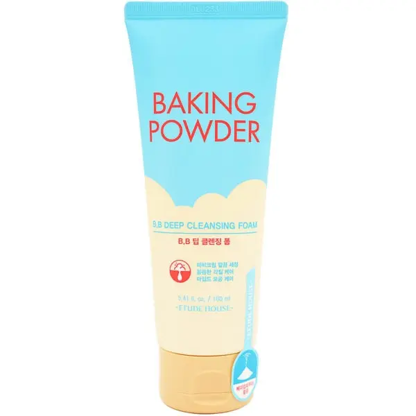 Очищающая пенка для снятия BB-крема и макияжа Etude House Baking Powder Pore Cleansing Foam. Корейская