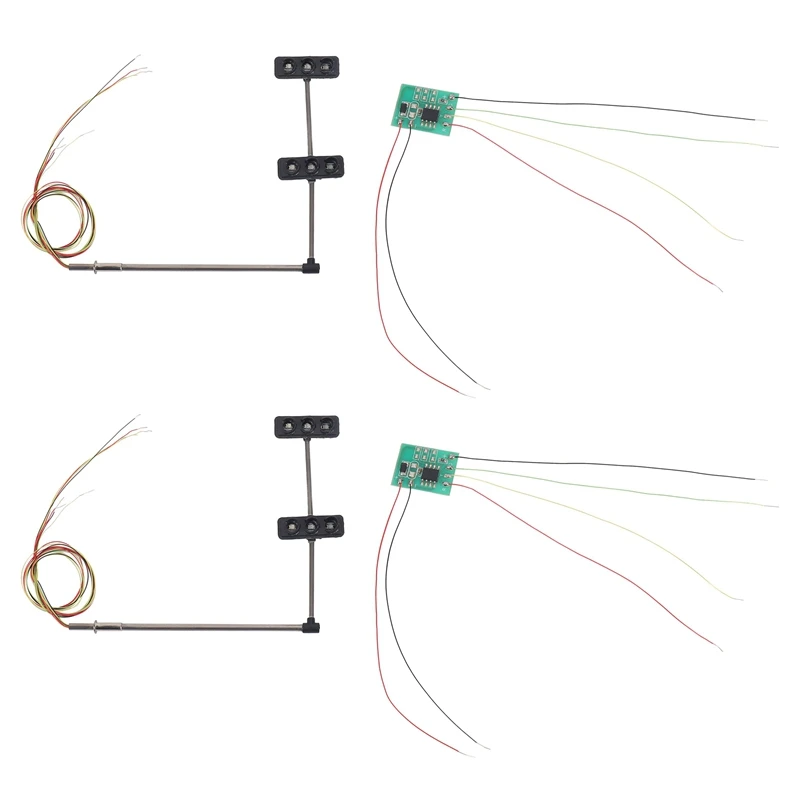 

2X 3 Color Traffic Light Signals Ho Oo Scale Model 6LED For DIY Sand Table Crossing Street Construction Model 4