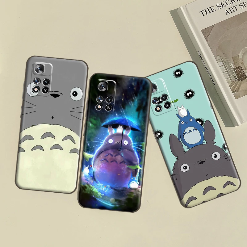 

Japan Anime Totoro Miyazaki Phone Case For Xiaomi 11T Pro Redmi Note 10 9 Pro 5G 9S 10S POCO F3 X3 M3 GT Pro X3 NFC Carcasa