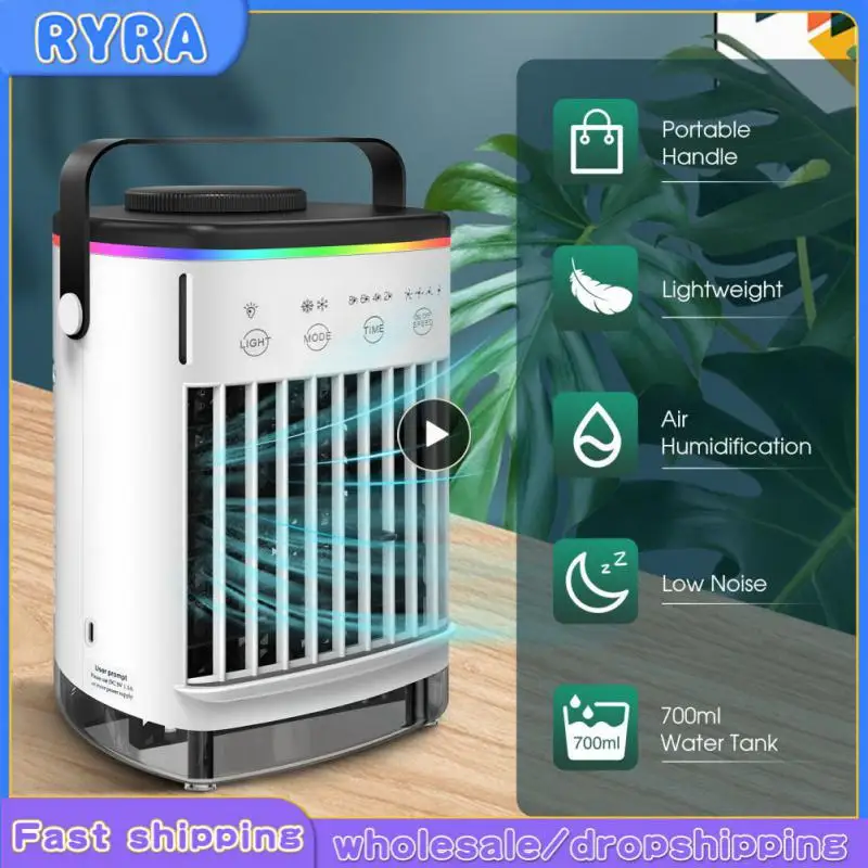 

Portable Air Conditioner 4.5 μ M Atomizer Timing Water Fan Mute Plastic Air Cooler Air Conditioner Fan Home Products Mini