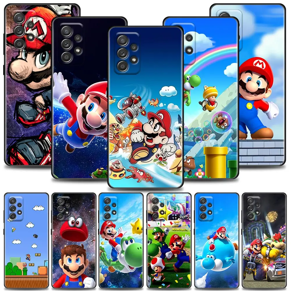 

Baidai Hot Game Super Mario Phone Case for Samsung A01 A02 A03s A11 A12 A13 A21s A22 A31 A32 A41 A42 A51 4G 5G Funda Coques Capa