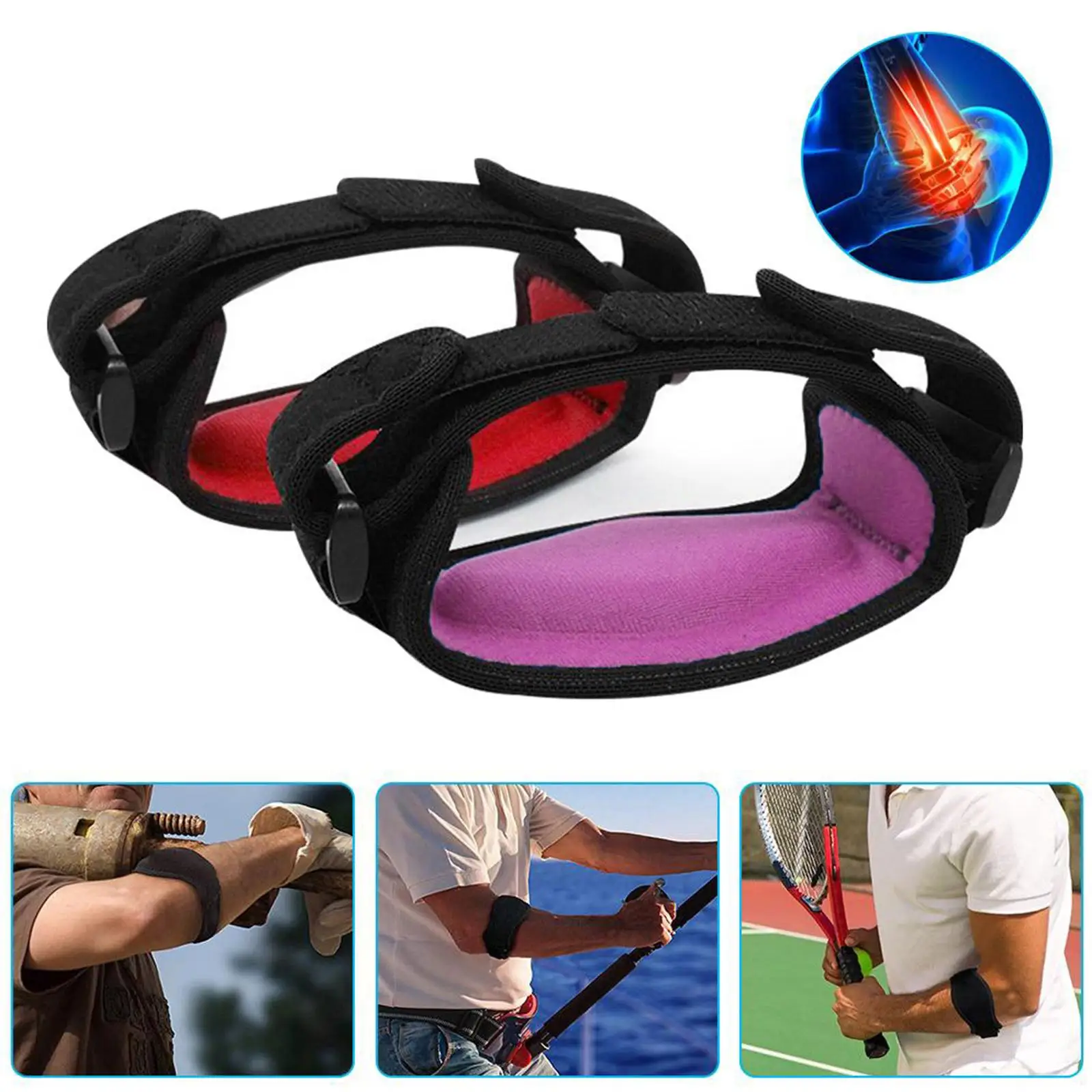 

1PC 2022 New Adjustable Basketball Badminton Tennis Golf Elbow Support Golfer Strap Elbow Pads Lateral Pain Syndrome Elbow Guard