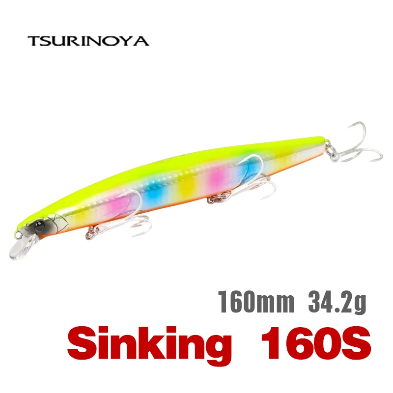 Фото Воблер TSURINOYA STINGER 163S для морской рыбалки, ультрадлинный кастинговый, тонущий, 163 мм, 34.2 г, искусственная приманка, большая жесткая приманка №1