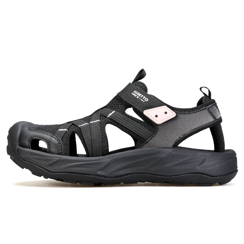 HUMTTO Breathable Shoes for Women Ladies Platform Flat Round Toe Woman Sandals 2023 Summer Luxury Designer Women's Barefoot Shoe