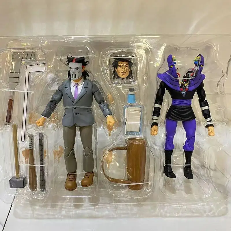 Деловой костюм Кейси Джонс и солдат сплит-стоп TMNT Figuras NECA 54394 Фигурка