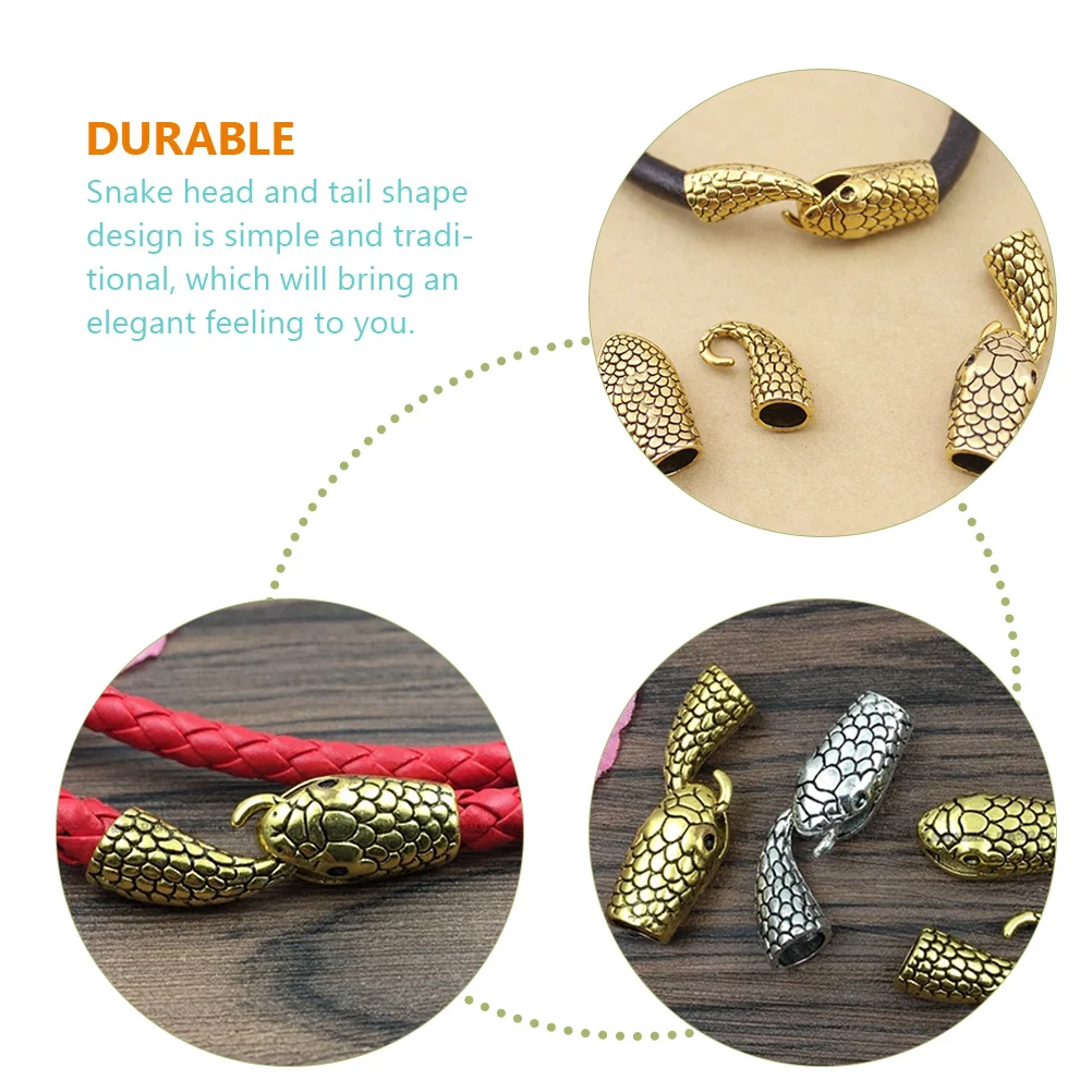 Фурнитура для бижутерии змеиный замок 10 шт |