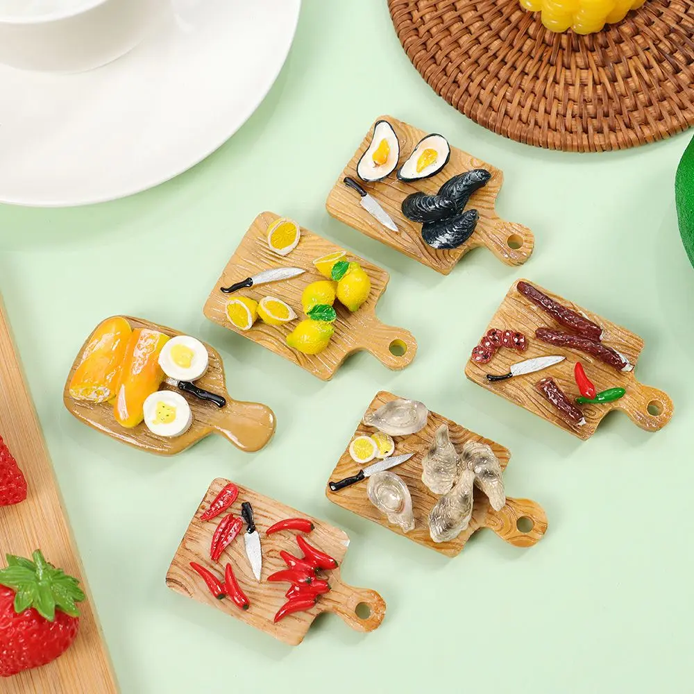 

Toys Creative Resin Refrigerator Magnet Cutting Board Mini Three-dimensional Simulation